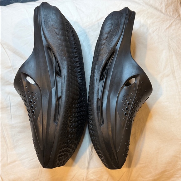 NIKE MMW Black Perforated Slide Sandals main image 5